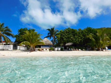 Bora Bora en de Society-archipel - Village temanuatu