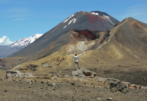 Tongariro National Park - Overwinning! Wat een geweldige tocht! Tongariro Crossing - Nieuw Zeeland.