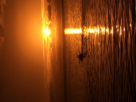 Bora Bora en de Society-archipel - zonsondergang in de lagune biij Bora Bora