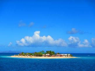 Fiji - Boot tocht richting jou eiland, prachtig.