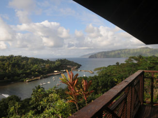 Frans-Polynesië - Ons uitzicht op Hiva Oa