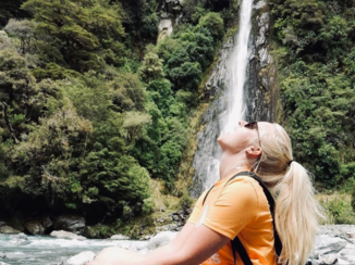 Riksja Nieuw-Zeeland - Thunder Creek Fall, Mt Aspiring National Park New Zealand